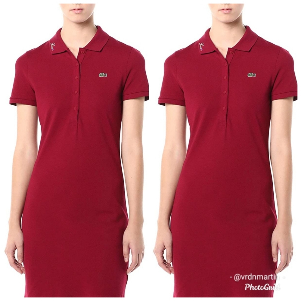 Lacoste Red Polo Dress